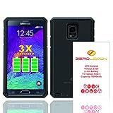 Zerolemon Samsung Galaxy Note 4 10000mah Extended Battery with NFC + Rugged ZeroShock Rugged Case (Fits All Versions of Galaxy Note 4) - Black