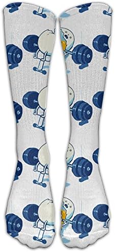 Failed Egg Weight-lifting Crew Socks Causal Socks Compression Socks High Socks Crazy Socks For Running,Athletic,Edema,Travel,Nursing.