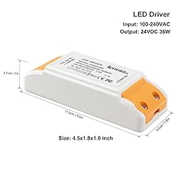 24V LED Driver 36W, LED Power Supply Transformer