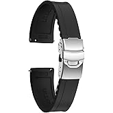 ULLCHRO Watch Strap Watch Band 20mm 22mm Man Waterproof Quick Release Bands Sport Replacement Strap Soft FKM Rubber Watchband