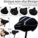 DAWAY Memory Foam Bike Seat Cover - C3 Extra Soft Pad Most Comfortable Exercise Bike Saddle Cushion for Women Men, Fit for Peloton, Stationary, Indoor Bicycles, Mountain, Road Outdoor Bycicle