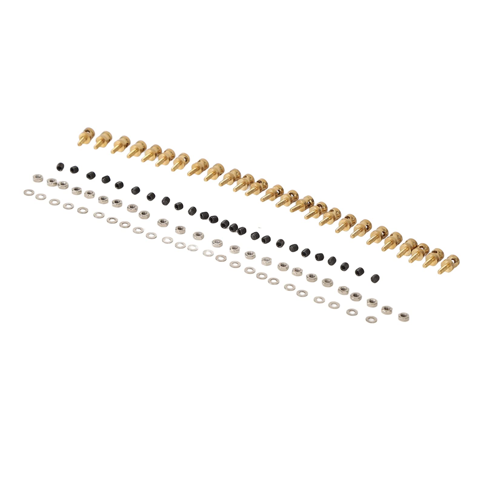 RiToEasysports RC Push Rod Connectors, Quick Adjuster RC Pushrod Linkage Stopper with Screws Nuts Gaskets Vehicle Scale Accessories for Model Boat Airplane Helicopter (2.0MM)