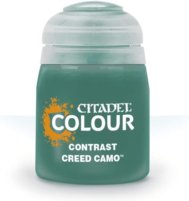 Games Workshop Citadel Paint Pot - Contrast Creed Camo (18 ml), Black, 18 ml (Pack of 1)