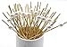 PuTwo Cocktail Toothpicks 300 Counts Cocktail Picks Handmade Natural Bamboo Cocktail Sticks Eco-Friendly Appetizer Skewers for Cocktail Appetizers Fruits Dessert - White Pearls