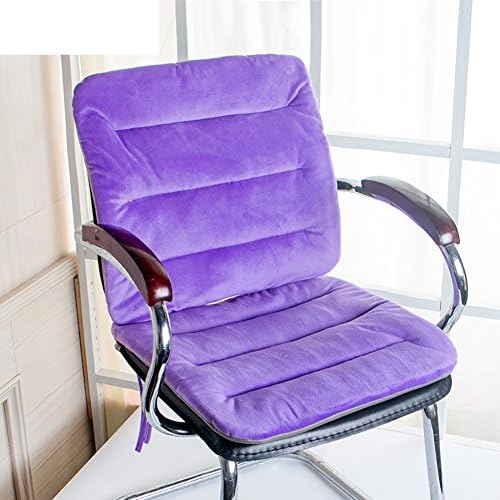 One cushion,Office chair cushion Thicken student seat Chair stool Winter mat-purple 45x90cm(18x35inch)