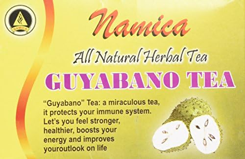Guyabano Herbal Tea, (Graviola Soursop) Herbal Tea Leaves, 30 Tea Bags in a Box. The Soursop Leaves or Guyabano Tree Is a Miraculous Natural Health Giving Tree. Graviola Has a Long History of Safe Use As a Herbal Remedy to Alleviate Depression, Stress, and Nervous Disorders. Taking Guyabano Tea Improves Moods and Makes One Feel Better and Less Anxious, Thereby Helping in Combating Ailments.