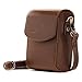 MegaGear Panasonic Lumix DC-ZS200, TZ200, Leica C-Lux Leather Camera Case with Strap - Dark Brown