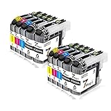 7Magic (2Sets+2Black, 10 Pack) Compatible Ink Cartridges Replacement for Brother LC203 XL Use in Brother MFC J460DW J480DW J680DW J880DW J885DW J4320DW J4420DW J4620DW J5520DW J5620DW J5720DW Printer
