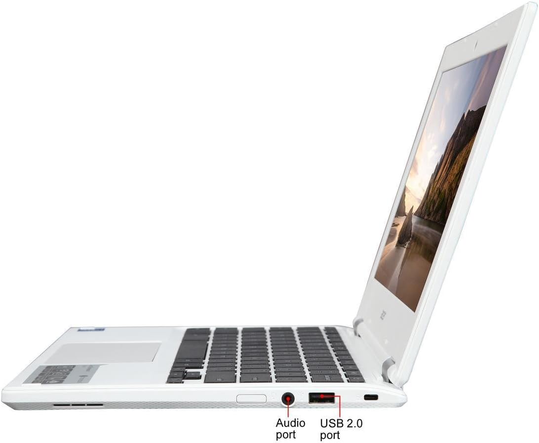 Amazon Com Acer Nx G85aa 003 Chromebook 11 6 Denim White Cb3 131 C3kd Intel Celeron 2gb 16gb Ssd Computers Accessories