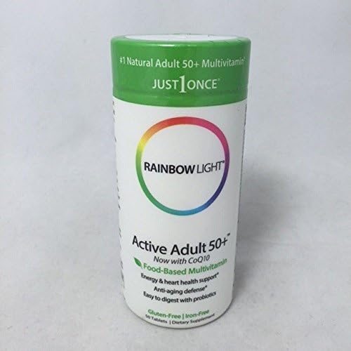 Rainbow Light Active Adult 50+ Multivitamin 50 CT (pack of 4)