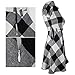 FANCYINN Women Long Sleeve Plaid Pattern Tunic Tops Shirt Casual Dress