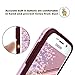 Galaxy S6 Edge Case, LoHi Hybrid [Dual Protection] Shockproof Case [Extra Front Raised Lip] Soft TPU & Hard PC Bumper Case Anti-Scratch Protective Back Cover for Samsung Galaxy S6 Edge - Red Wine