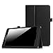 Fintie Folio Case for Amazon Fire HD 8 (Previous Generation - 6th) 2016 Release - Slim Fit Premium Vegan Leather Standing Protective Cover with Auto Wake/Sleep, Black