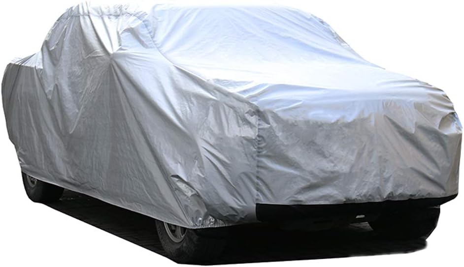 Kayme 6 Layers Truck Cover Waterproof All Weather, Heavy Duty Outdoor Pickup Cover Sun Uv Rain Protection, Universal Fit (Length Up to 210") M