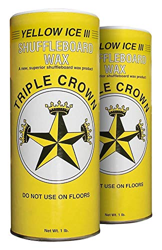 TRIPLE CROWN Yellow Ice III Shuffleboard Wax (Yellow Ice III 2-Pack)