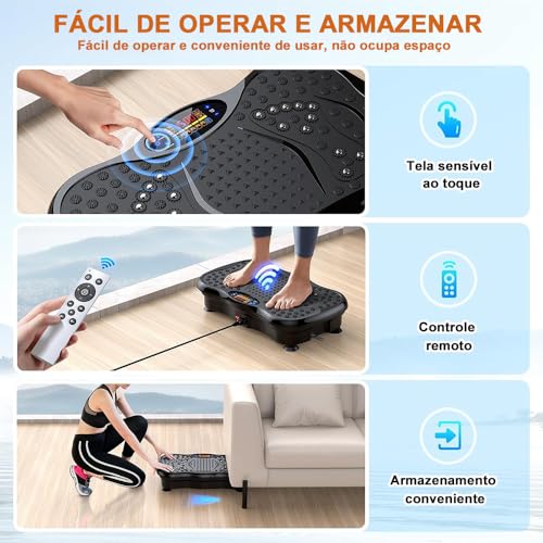 110-220V Plataforma Vibratória, Plataforma Vibracional, Equipamentos Esportivos, Vibration Plate Exercise Machine, Máquina de Exercício de Placa Vibratória, Vem com Controle Remoto, Home Gyms Workout