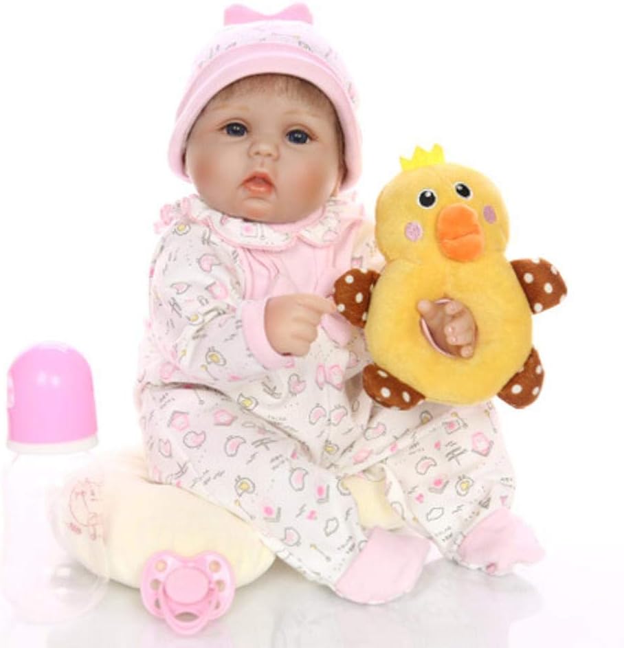 luckcsww Dolls Reborn Baby Babies Doll Simulation Doll Soft Silicone Doll 42cm Simulation Baby (Clothing-Only Silicone Doll Itself)