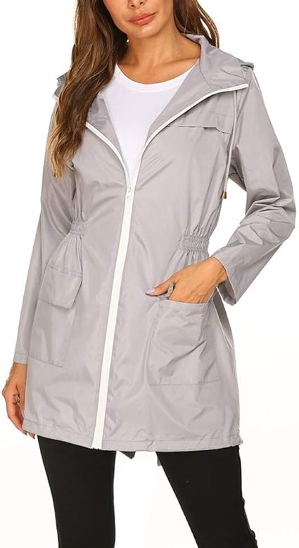 padded raincoat with hood