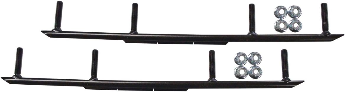 4" Round Bar (1/2") Snowmobile Ski Carbides (Pair)- C&A Outlaw/C&A Mini