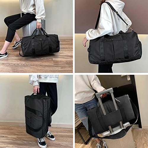 41L Sports Gym Bag with Shoes Compartment and Wet Pocket, 21" Travel Duffle Bag for Men and Women 7 41L Sports Gym Bag with Shoes Compartment and Wet Pocket, 21" Travel Duffle Bag for Men and Women