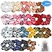 EAONE 21 Colors Hair Scrunchies Satin Elastic Ties Hair Bands Scrunchy Vintage Ponytail Holder Headbands for Women Girls, 21 Pieces