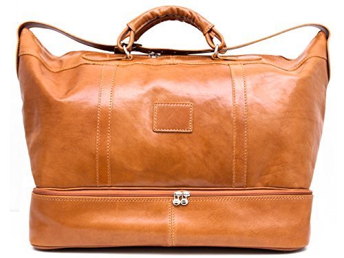 leather duffle bag amazon
