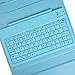Generic Leather Case with Bluetooth Wireless Keyboard for iPad2/3 (Blue Case for Apple Ipad 2 3 4)