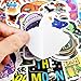 ET Stickers Laptop Mystical UFO Alien Human Stickers Waterproof Skateboard Car Snowboard Bicycle Luggage Decor (UFO-50pcs)