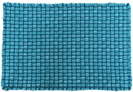 Rope Doormats Indoor &amp; Outdoor Doormats, 15.7 x 23.6 Inch Non-Skid/Slip Rug Inside Kitchen Thin Floor Runner DOOR MATS for Home (Blue)