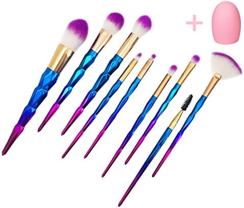 Makeup Brushes,12pcs Premium Synthetic Foundation Brush Blending Face Powder Blush Concealers Eye Shadows Make Up Brushes Kit (Makeup Brushes 02)