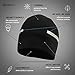 TrailHeads Men’s Power Cap - 4-Way Stretch Skull Cap - Black/Silver Reflective