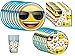 emoji Birthday Party Supplies Bundle Pack for 8