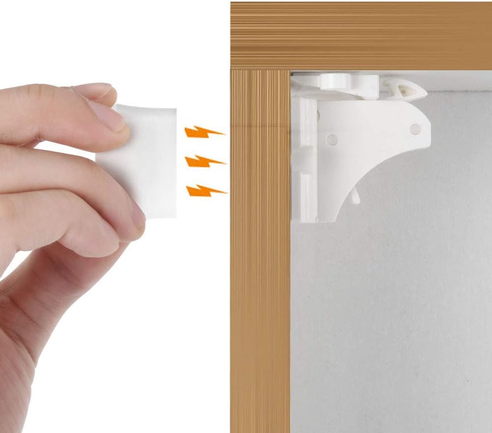 Magnetic Cabinet Locks Baby Proofing - Vmaisi Child Safety Children Proof Cupboard Baby Adhesive Magnet Drawers Latches (12)