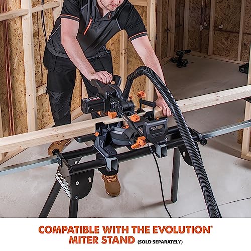 Evolution Power Tools R185SMS+ Sliding Miter Saw with Multi-Material Cutting, 45 Degree photo 10