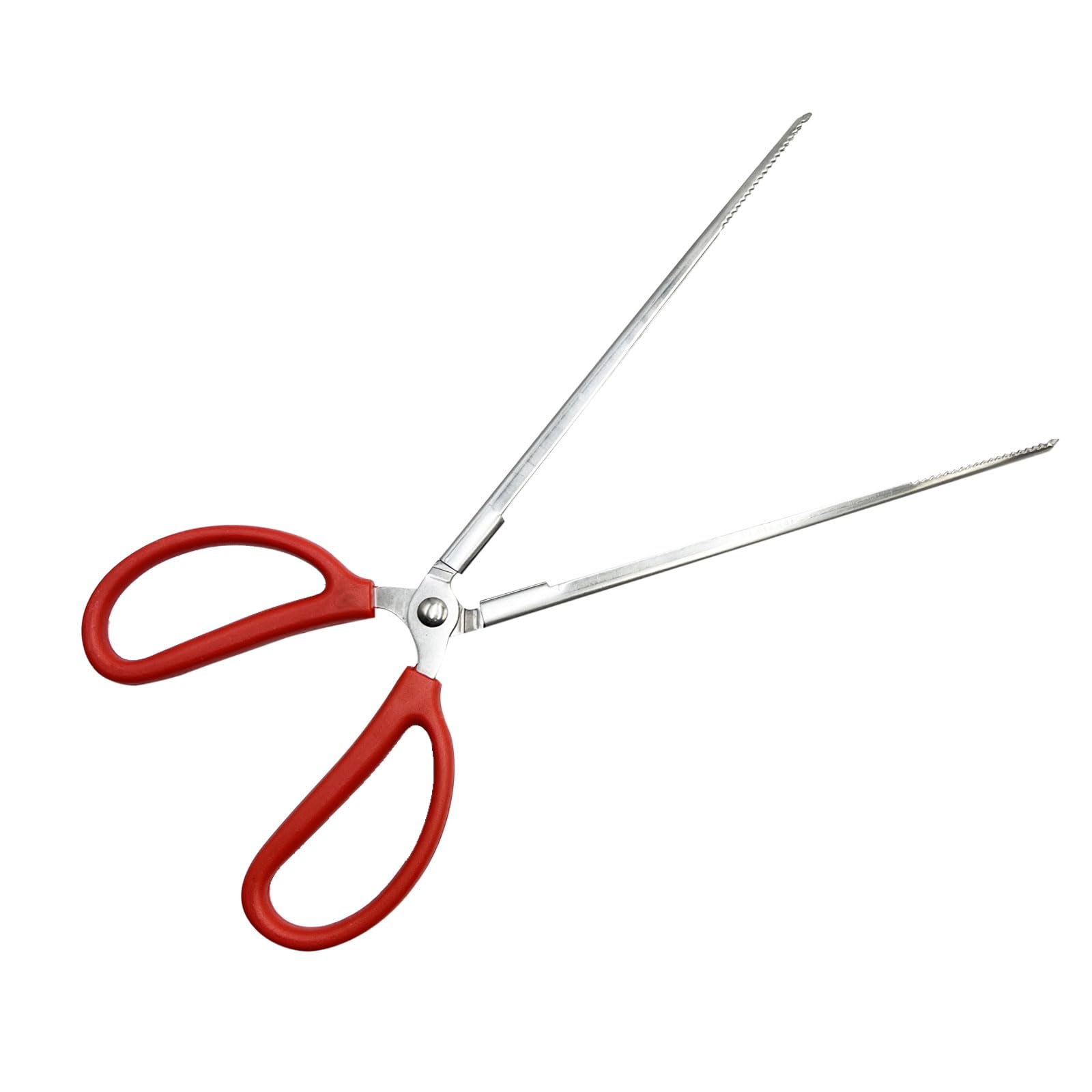 Aquarium Feeding Tweezers 38 cm Black Stainless Steel Tweezers with Anti-Carbon Coating Against Rust Long Reptiles Feeding Tweezers for Plants Lizards Spiders Snakes (15 in)