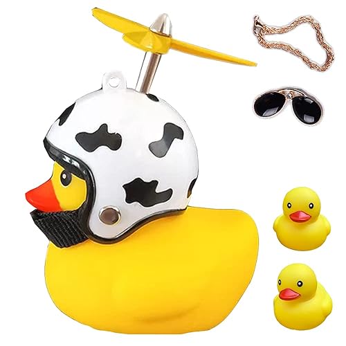 ACEDOAMARE Duck Bike Bell, Cute Rubber Yellow Duck Bicycle