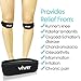 Vive Knee Band [Pair] - Patella Tendon Strap Stabilizer Brace for Runner & Jumper Exercise - Tendinitis, ACL, Ligament Pain Relief Treatment - Athletic Shock Support Pad - Compression Patellar Brace