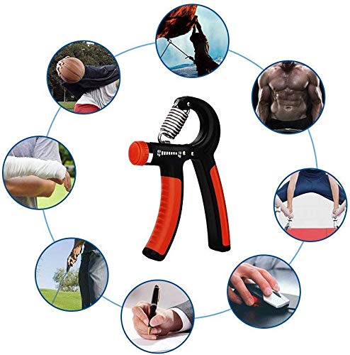 Hand Grip Strengthener-Eoney Adjustable Hand Grip Exerciser,Hand Gripper with Resistance Range 22 to 88 Lbs(10-40kg)