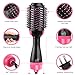 Hot Hair Brush Dryer, Hot Air Brush for Women, One Step Hair Dryer by RONY, Dry & Straighten & Curl 3 in 1 Hot Hair Dryer Brush, Negative Ion Hair Dryer Brush with Straightening and Curly Hair Comb