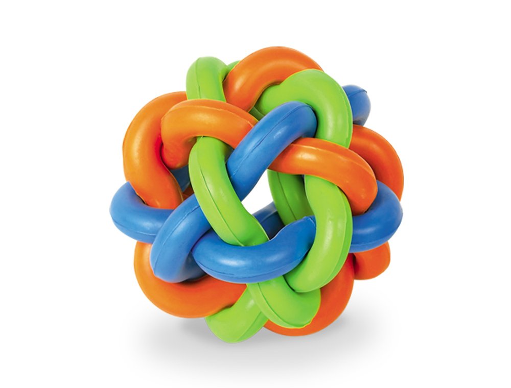 Nobby Rubber Knotted Ball, 9.5 cm