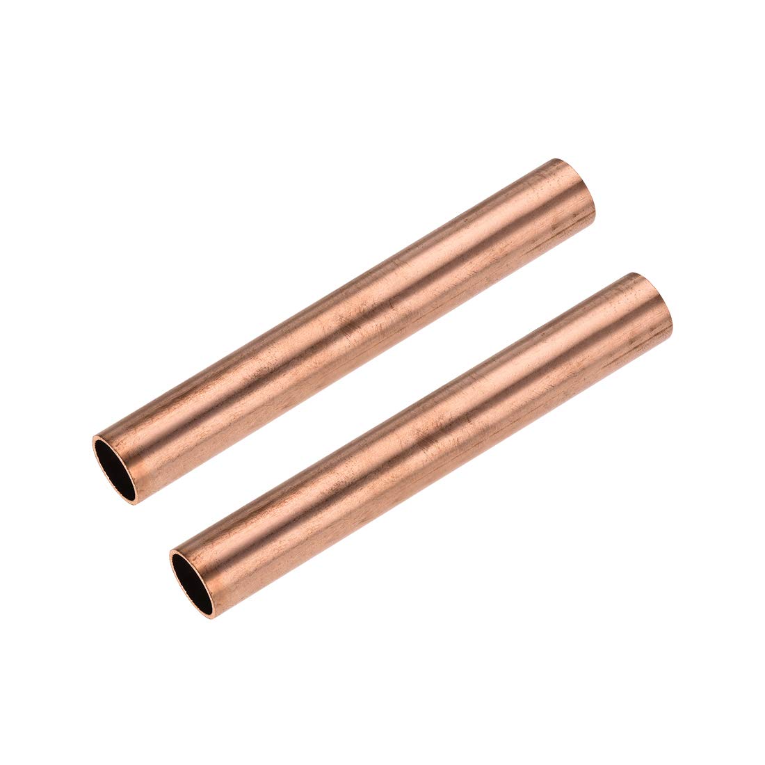 uxcell Copper Round Tube, 14mm OD 1mm Wall Thickness 100mm Length Straight Pipe Tubing 2 Pcs