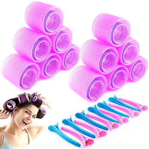 Jumbo Hair Rollers Sets, Large Self Grip Hair Curlers, 36 Packs Hair