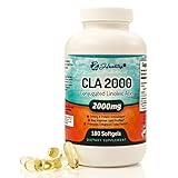 CLA Safflower Oil Supplement, Assists in Weight Loss Pill Management w/ Excerise to Burn Belly Fat - Natural Conjugated Linoleic Acid, (180 Count) (Health and Beauty)