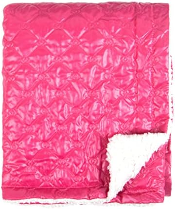 Tadpoles Quilted Nylon Puffer Baby Blanket, Fuchsia (Discontinued by Manufacturer)