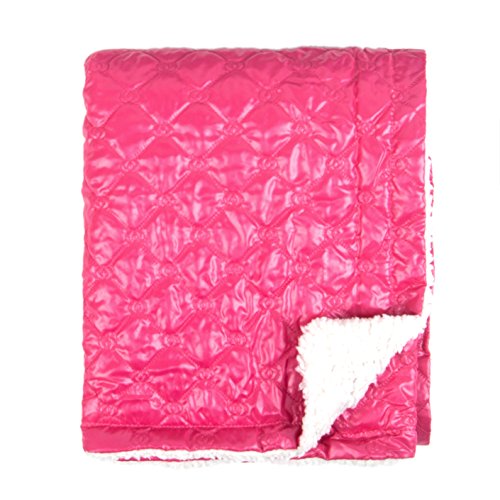 Tadpoles Quilted Nylon Puffer Baby Blanket, Fuchsia (Discontinued by Manufacturer)