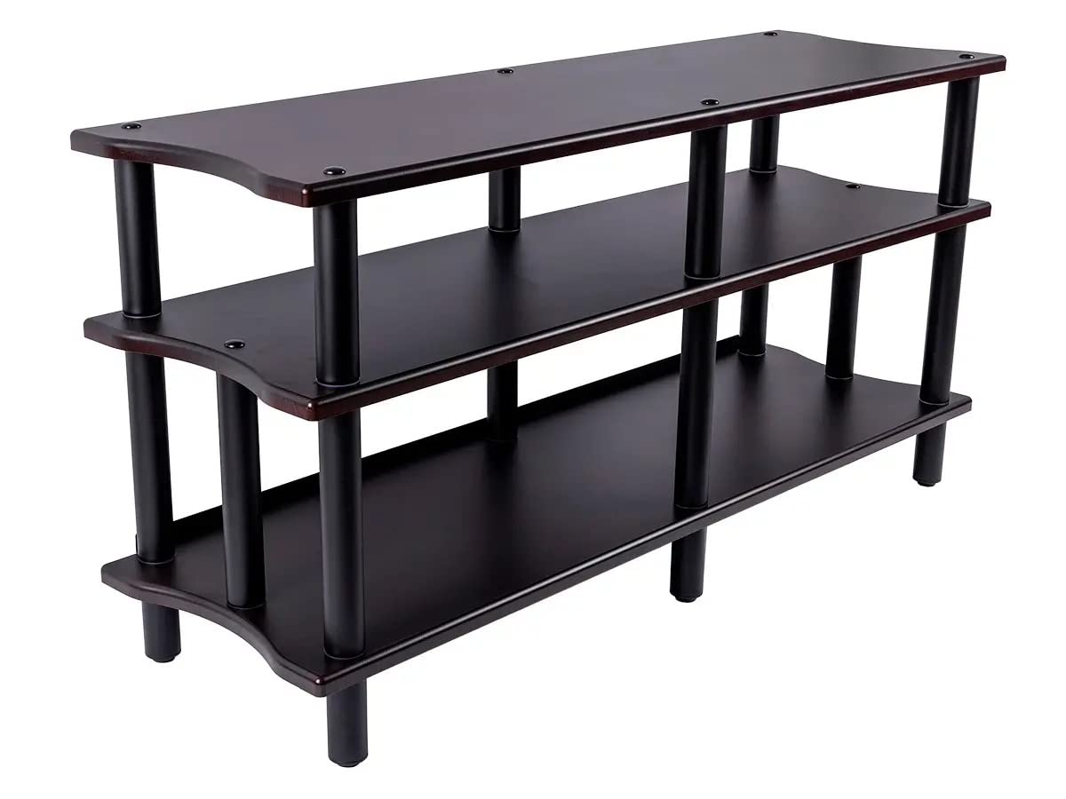 Photo 1 of ***PARTIAL SET - PRICE ADJUSTED*** 2 OF 2 Monolith Heavy Duty Double-Wide XL 3-Tier AV Stand - 300 Lbs Weight Capacity Per Shelf, Organize and Display Your AV Components, Home Theater or Entertainment System, 60 Inches Wide, Espresso