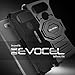 Evocel New Generation Series Phone Case Compatible with V20 (2016 Release) with Belt Clip Holster and Kickstand, Black