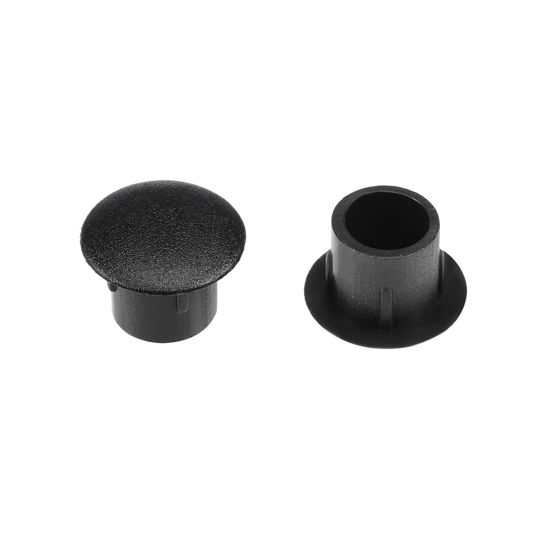 sourcing map Shelf Peg Hole Plugs 8mm Dia Black Plastic Tube Cover for Nail Cabinet Button Bracket Cupboard Bookshelf Bookcase Adjustable Shelf Closet 100Pcs