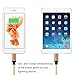 Lightning iPhone Braided Nylon [Heavy Duty] Cable 3 Pack 6 Feet USB Charging Cable Cord for iPhone for iPhone, iPad, iPod, Compatible with iOS10 (GOLD)