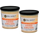Aged Asiago Cheese Spread 15oz (2 Pack) &ndash; Refrigerated Creamy Asiago Cheese Dip, Wisconsin Cheese Spread for Crackers, Pretzels &amp; Sandwiches, Bold Nutty Flavor